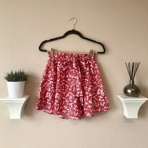 Floral Shorts - Tie Belt